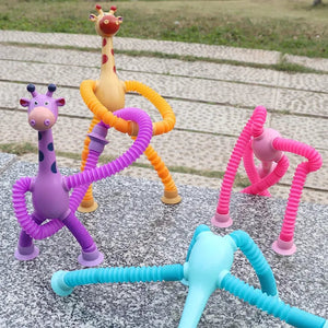 Telescopic Suction Cup Giraffe/Robot Toy