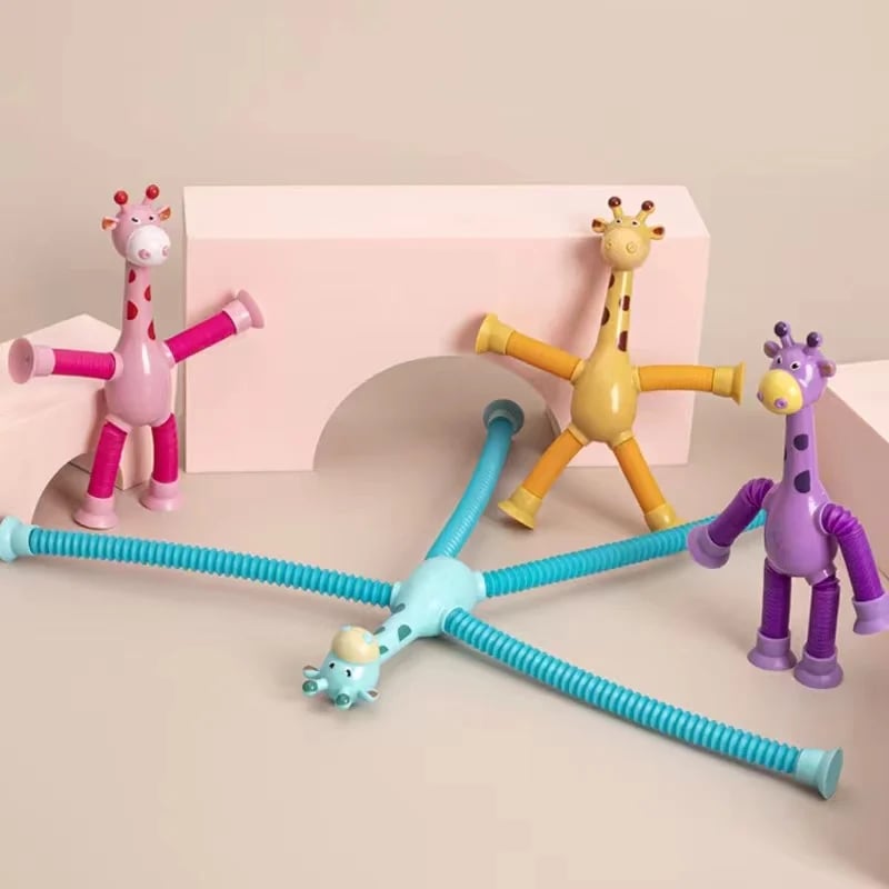 Telescopic Suction Cup Giraffe/Robot Toy