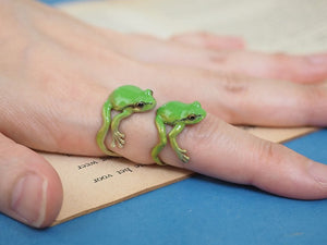 Tree Frog Ring & Earrings