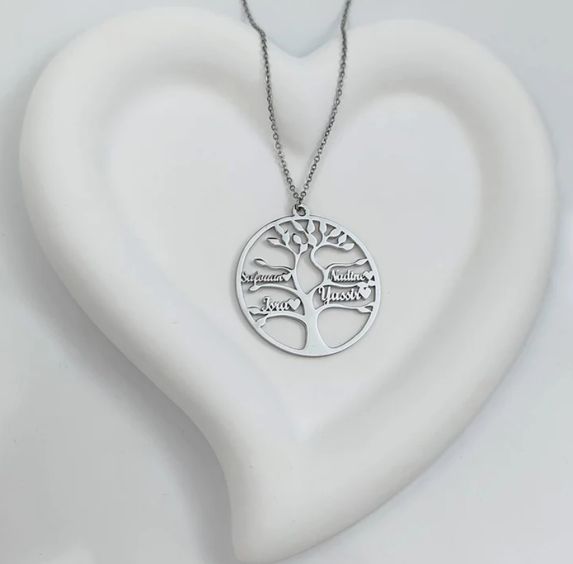 TREE OF LIFE NECKLACE UP TO 13 FIRST NAMES