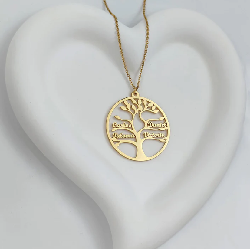 TREE OF LIFE NECKLACE UP TO 13 FIRST NAMES