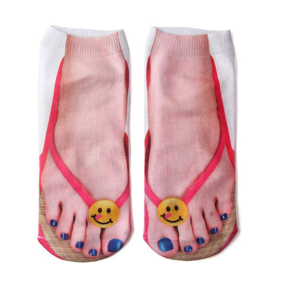 Manicure Print Socks