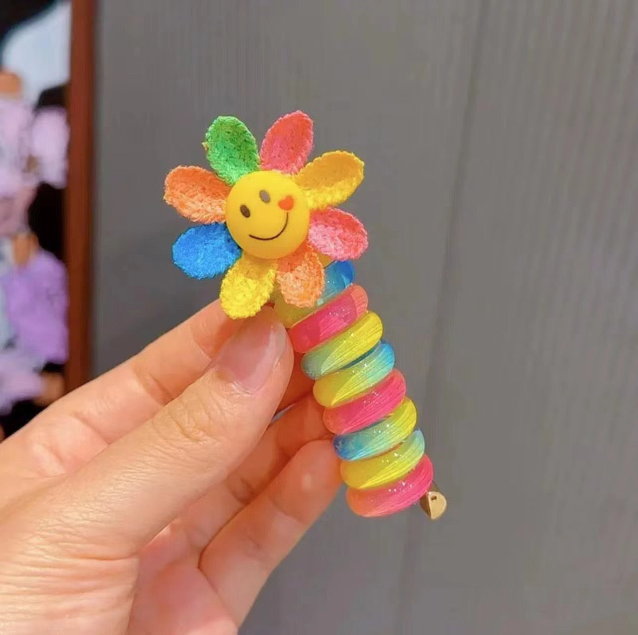 Colorful Telephone Wire Hair Bands for Kids