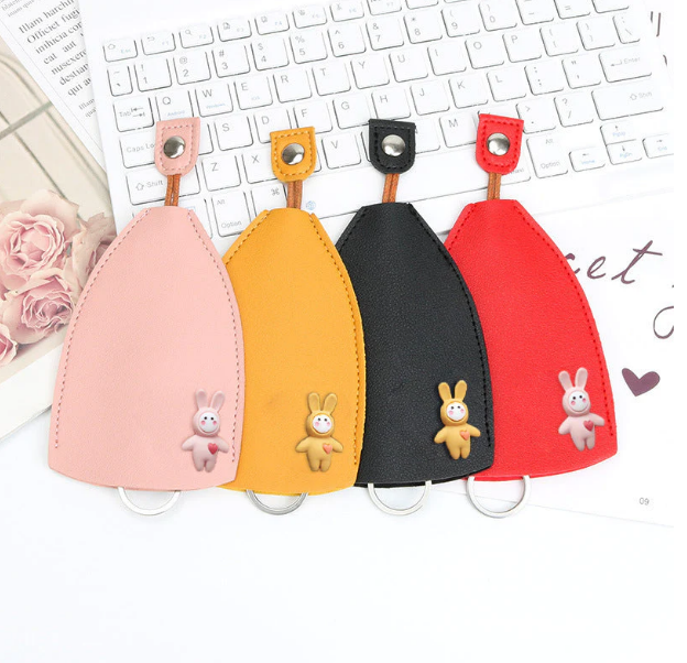 Cute PU Leather Key Bag