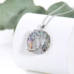 Tree of Life Sister on the Swing Pendant Necklace