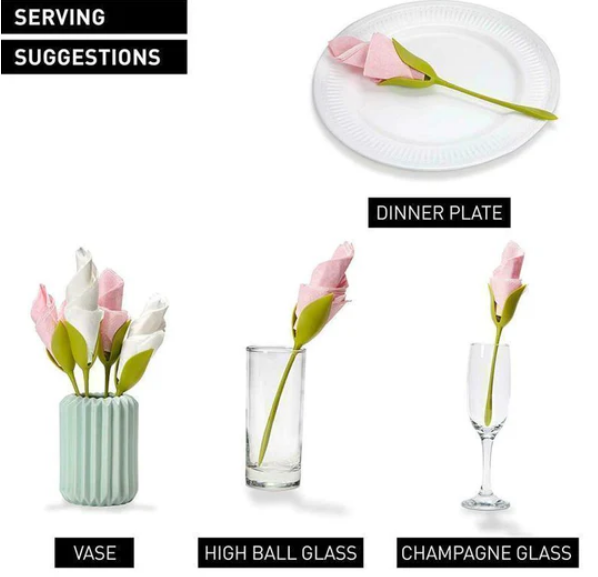 Bloom Napkin Holders For Tables(8 PCS 1 SET)