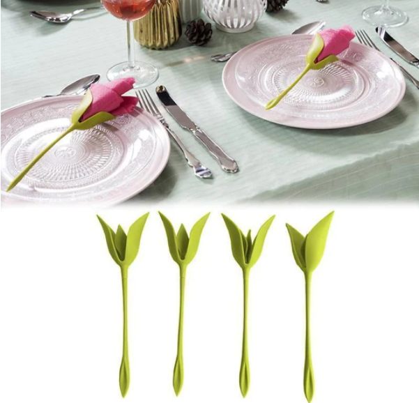 Bloom Napkin Holders For Tables(8 PCS 1 SET)