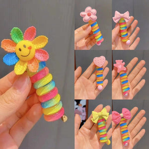 Colorful Telephone Wire Hair Bands for Kids